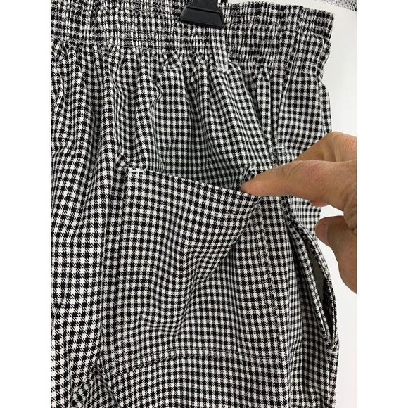 Mens New Chef Pants Black Check 5XL Pull On Elastic Waist NWT 1571 Uniform - Picture 5 of 10